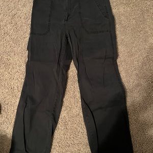 Gap girlfriend khaki pants - black with pockets size 10